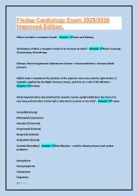 Cardiovascular System: Exam Questions and Answers for Medical Professionals