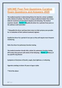 NRCME Post-Test Questions: Exam Practice for CDL Drivers