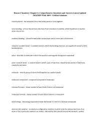 Honors Chemistry Chapter 6