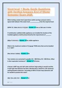 NFPA 72 Study Guide Questions and Answers: Fire Alarm Systems