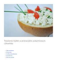 biochemia trawienie białek