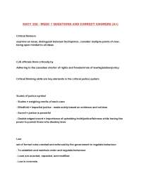 Canadian Criminal Justice System: Key Concepts and Principles