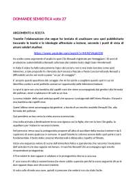 domande semiotica con risposte