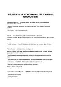 ASB 222 MODULE 1-7 WITH COMPLETE SOLUTIONS 100% VERIFIED!!