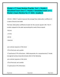 Mosby's CT Exam Review: Practice Questions and Answers