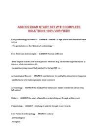 ASB 222 EXAM STUDY SET WITH COMPLETE SOLUTIONS 100% VERIFIED!!
