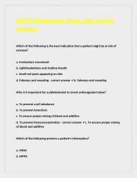 NHCO Phlebotomy Exam with correct answers