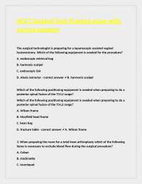 NCCT Surgical Tech Practice Exam: Multiple Choice Questions and Answers