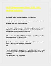 NHCO Phlebotomy Exam 2025 with verified solutions