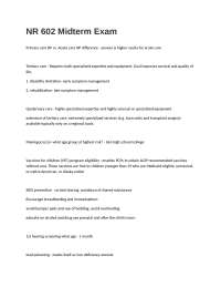 NR 602 Midterm Exam Questions And Answers 2025/2026