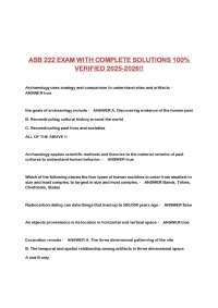 ASB 222 EXAM WITH COMPLETE SOLUTIONS 100% VERIFIED 2025-2026!!