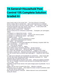 7A General+Household Pest Control 135 Complete Solution Graded A+