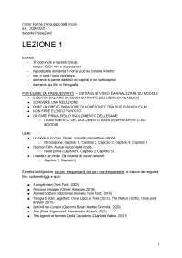 Forme e linguaggi della moda - lezioni 24/25