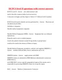 HCPCS Level II Codes: A Comprehensive Guide for Medical Billing and Coding