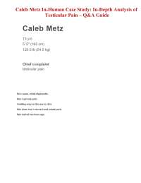 Caleb Metz Case Study: In-Depth Analysis of Testicular Pain – Q&A Guide