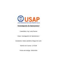 Actividad 4 Investigacion de Operaciones