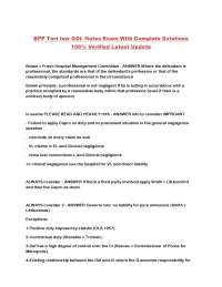 Tort Law GDL Notes Exam: Bolam, Duty of Care, Clinical Negligence