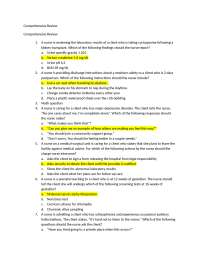 Nursing Practice Exam: Multiple Choice Questions for Nurses