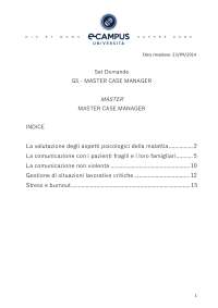 paniere G5 gestire i sistemi comunicazionali case manager master