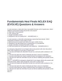 Fundamentals of Nursing Practice Exam Questions & Answers