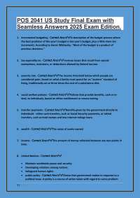 US Politics Final Exam with Answers: POS 2041 Study Guide