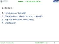 Introducción a la Combustión: Conceptos Básicos y Aplicaciones - Prof. Sales