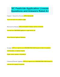NC Pesticide Application License: Questions and Answers