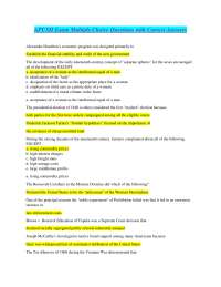 APUSH Exam Multiple Choice Questions with Correct Answers