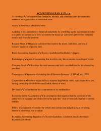 Accounting Exam 1: Chapters 1-4 - Definitions and Explanations