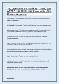 Astronomy 101 Final Exam: Key Concepts and Answers