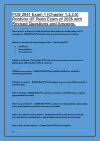 POS 2041 Exam 1: American Government and Politics