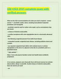 DSE OSCE 2025 complete exam with verified answers