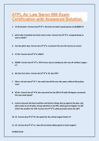 ATPL Air Law Saron 006 Exam: Multiple Choice Questions and Answers