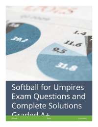 Softball for Umpires: Exam Questions and Complete Solutions