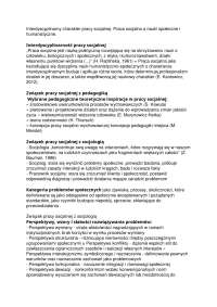teoretyczne podstawy pracy socjalnej