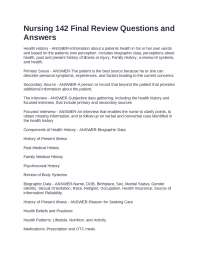 Nursing 142 Final Review Questions and Answers: Comprehensive Guide for Nursing Students