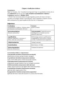 Lingua e traduzione tedesca I