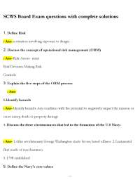 SCWS Board Exam Questions and Answers: A Comprehensive Guide for Naval Personnel
