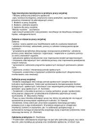 teoretyczne podstawy pracy socjalnej