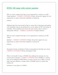 ECSA 105 Exam with Correct Answers: A Guide to Epic Software and Kuiper