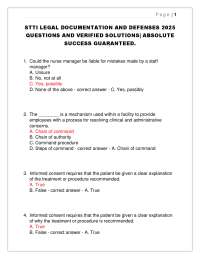 Legal Defenses & Documentation: Solutions for Healthcare Professionals