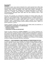 Frames Narrativi della Crisi Pandemica nei Partiti Populisti: Spagna, Italia e Francia