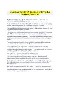 CAA Exam Part 1 | 120 Questions With Verified Solutions| Graded A+