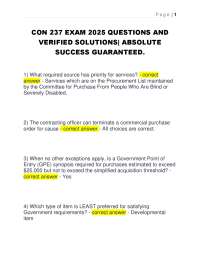 CON 237 Exam 2025 Questions and Verified Solutions
