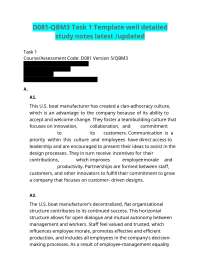 D081-QBM3 Task 1 Template well detailed study notes latest /updated