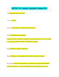 NFPA 10: Fire Extinguisher Standards and Guidelines