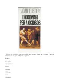 Diccionari per a ociosos