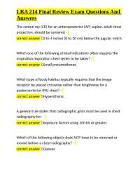 LRA 214 Final Review Exam Questions And Answers