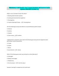 Phlebotomy AAH Practice Test | Actual Questions and Answers Latest Updated 2024/2025 (Grad