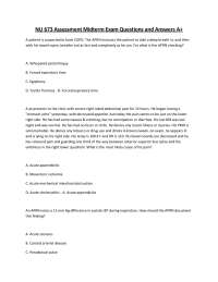 NU 673 Midterm Exam: Questions & Answers for APRN Students